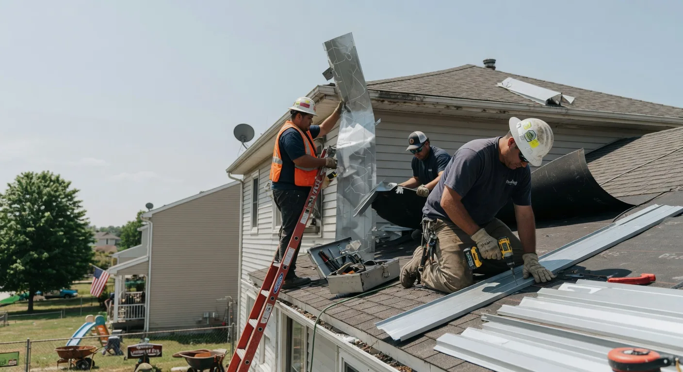 Storm Damage Metal Roof Repair in Ferryville, WI